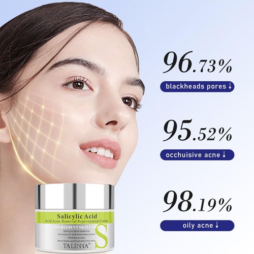 Regine Switzerland Salicylic Acid Face Cream - Oil-Free Acne & Pore Refining Moisturizer for Oily Skin