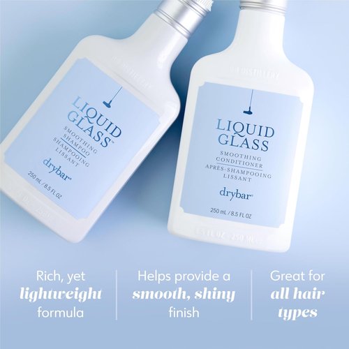 Drybar Liquid Glass Smoothing Shampoo & Conditioner Set | Frizz Control & Shine Boost