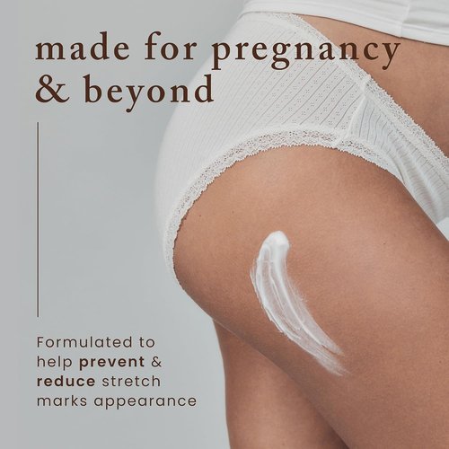 Nemah Stretch Mark Cream - Moisturizing Pregnancy Body Cream with Shea Butter & Macadamia Oil | 3.4 oz