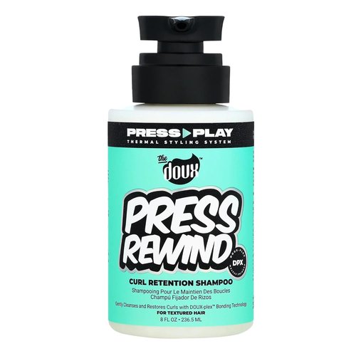 Doux PRESS REWIND Curl Retention Shampoo - Anti-Frizz Hydrating Formula with Aloe & Pataua Oil | 8 oz