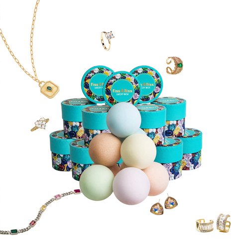 Fizz & Rizz Jewelry Mystery Bath Bomb:Surprise Rings,Necklaces, Earrings,Bracelets and Chance to Reveal High-Value Jewelry Bath Bomb Perfect Gifts for Various Occasions
