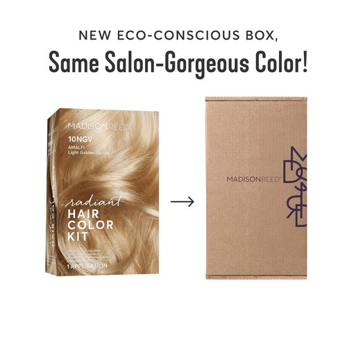 Madison Reed Radiant Hair Color Kit - 10NGV Light Golden Blonde | Dimensional Gray Blending, PPD-Free & Ammonia-Free