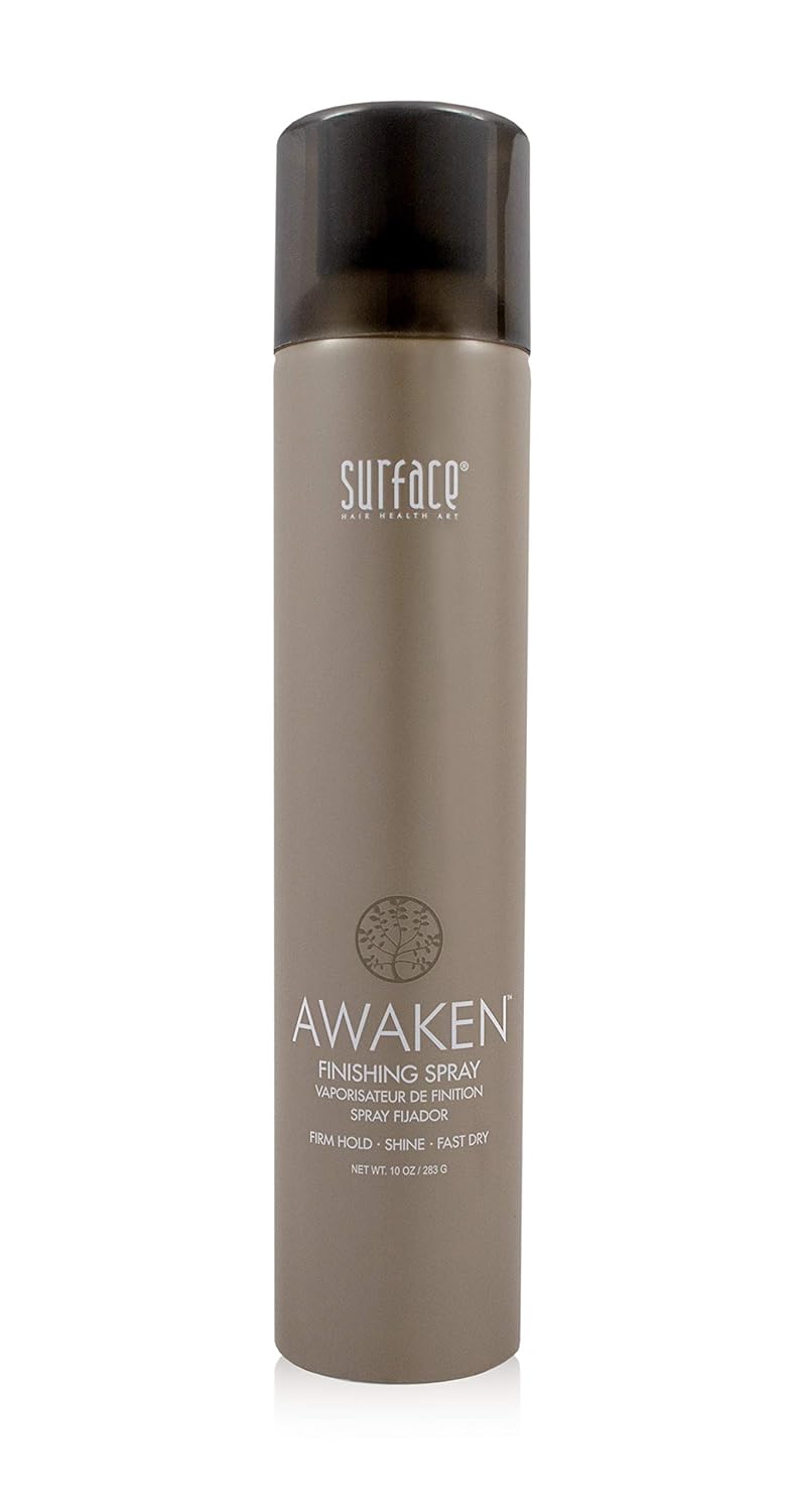 SURFACE Hair Awaken Finishing Spray - Thicken & Revitalize Hair with Firm Hold | Vegan, 10 Fl. Oz.