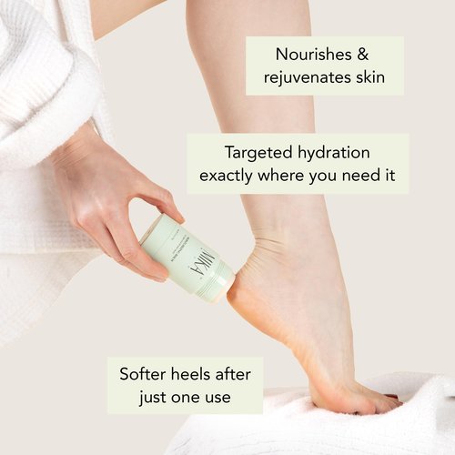 Mika Vie Urea Foot Balm Stick for Cracked Heel Treatment - 2.5oz Cracked Heel Balm Stick & Foot Moisturizer for Dry Cracked Feet - Softens & Exfoliates Skin - Paraben & Phthalate Free