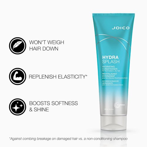 Joico HydraSplash Hydrating Shampoo & Conditioner Set - Preserve Natural Moisture for Fine to Medium Hair