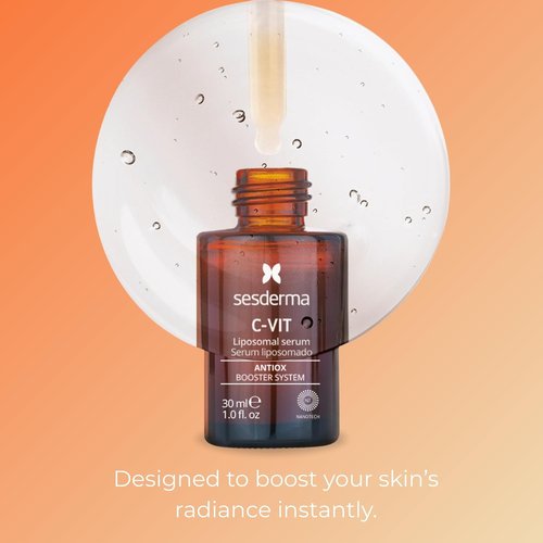 Sesderma C-VIT Radiance Serum - Brightening Vitamin C Formula for Hydration & Anti-Aging | 1.0 fl oz