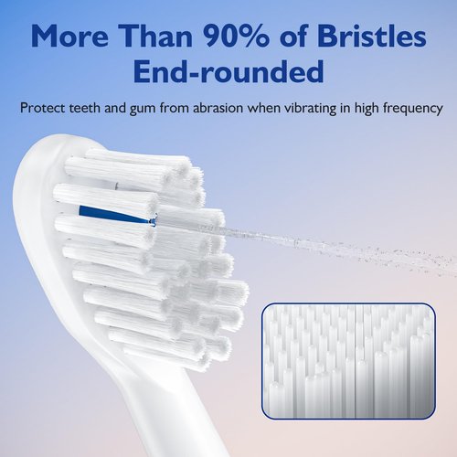 Toothbrush Replacement Heads for Sonic Fusion and Sonic Fusion 2.0, Sonic Fusion Professional and Sonic Fusion 2.0 Professional, SF-01, SF-02, SF-03 and SF-04 (White, 3Packs)