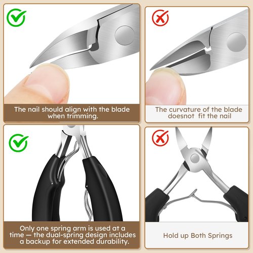 Professional Toenail Clippers for Thick Nails for Seniors,Large Angled Head Toe Nail Clippers with Wide Opening Catcher, Eagle Beak Nail Clippers for Ingrown Toenail,Slanted Nail Cutters for Men Women