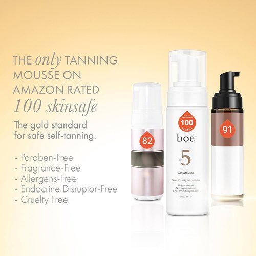 **No.5 Self Tanning Mousse - Fast-Drying, Streak-Free Foam for Natural Tan | Hydrating & Anti-Aging, 150mL**