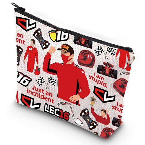 G2TUP Funny Racing Cosmetic Bag Racing Fans Gifts Just An Incident Racer Zipper Pouch Bag Racing Merchandise (Just An Incident) (Just An Incident MG)