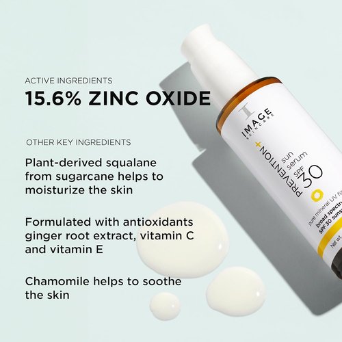 IMAGE Skincare Prevention+ Sun Serum SPF 30 - Mineral Sunscreen for Face, Non-Comedogenic, Travel Size 1 Oz