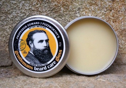 Professor Fuzzworthy's Beard Balm Gloss Leave In Conditioner All Natural Organic Beard Care with Leatherwood Honey & Essential Plant Oils | Handmade in Tasmania Australia- 40g