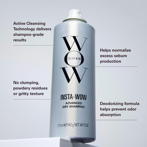 Color Wow Insta-WOW Advanced Dry Shampoo - Effortlessly Removes Oil for Fresh, Clean Hair | No Grit, No Clumping