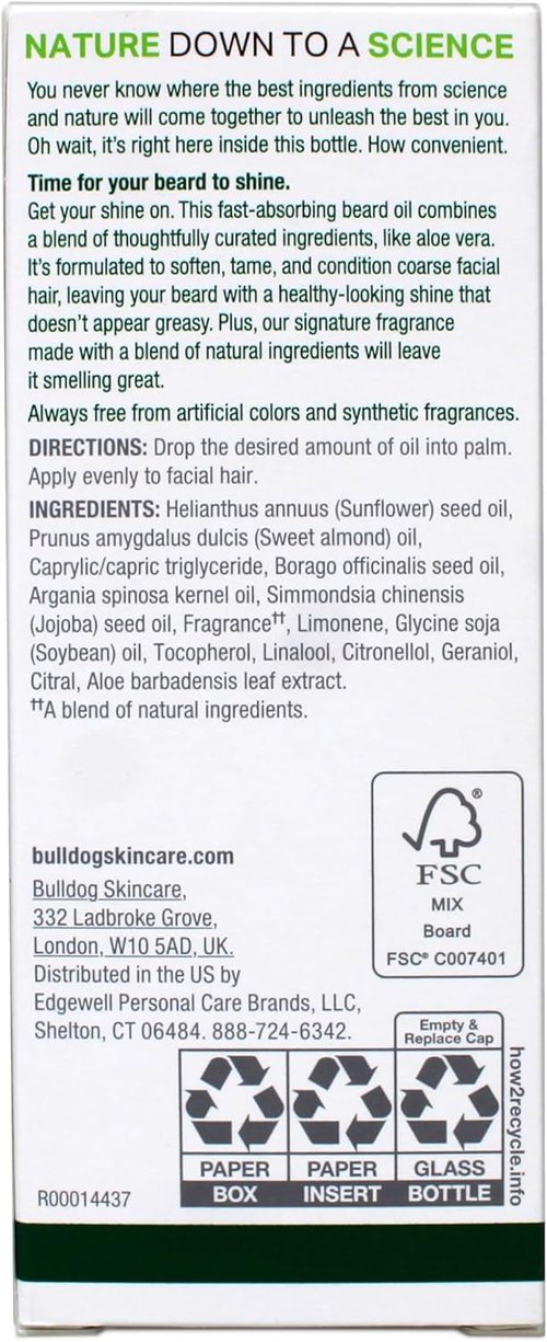 BULLDOG SKINCARE - Original Beard Oil for Taming & Conditioning | 30 ml