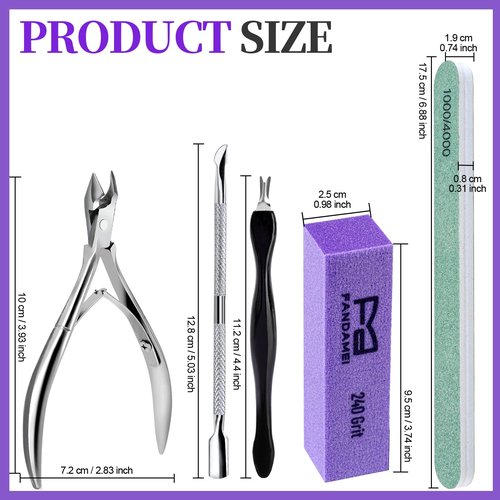 FANDAMEI Nail Buffer and Shine Kit, Nail Care Kit, 10 PCS Nail Buffer Block, Nail Buffer Kit, Nail Buffers, Nail Buffing Block, Nail Tools, Nail Kit, Manicure Tools, Buffer Nail File