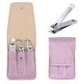 Nail Clipper Set Gifts for Women, 6 Pcs Case Fingernail Clipper Christmas Stocking Stuffers for Adults (Purple)