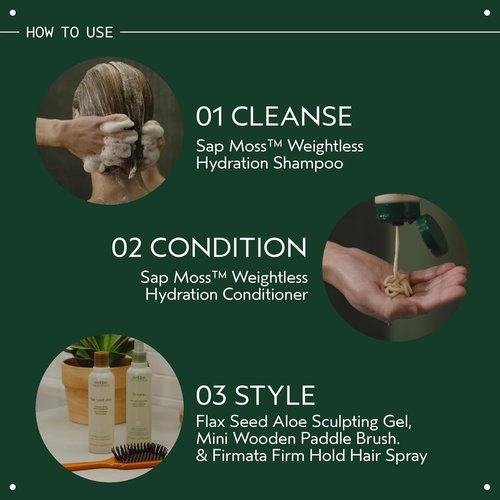 Aveda Flax Seed Aloe Strong Hold Sculpting Gel - Adds Shine & Hold for Medium to Thick Hair | 8.5 Fl Oz