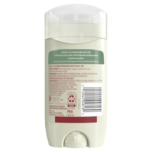 Old Spice GentleMan's Aluminum Free Dry Feel Deodorant for Men, 24/7 Lasting Freshness, Gentle on Skin with Skin Conditioners, Eucalyptus + Coconut Oil Scent, 3.0 oz (Pack of 3)