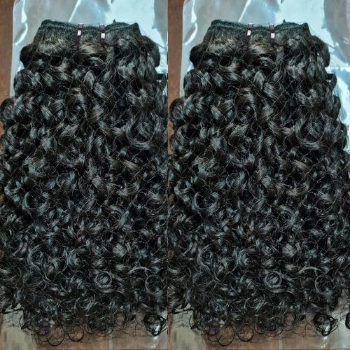 JYZ 16A Double Weft Pixie Curly Human Hair Bundles 16 Inch 1 Bundle Burmese Curly Bundles Human Hair 3C4A 100% Unprocessed Brazilian Raw Virgin Hair Extensions Quick Weave Extensions Natural Color