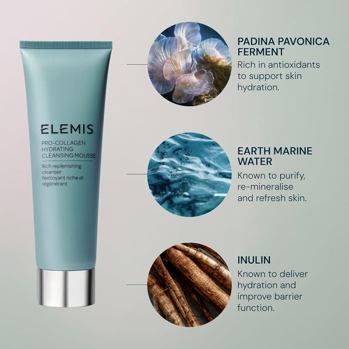ELEMIS Pro-Collagen Hydrating Cleansing Mousse - Anti-Aging Formula for Radiant Skin