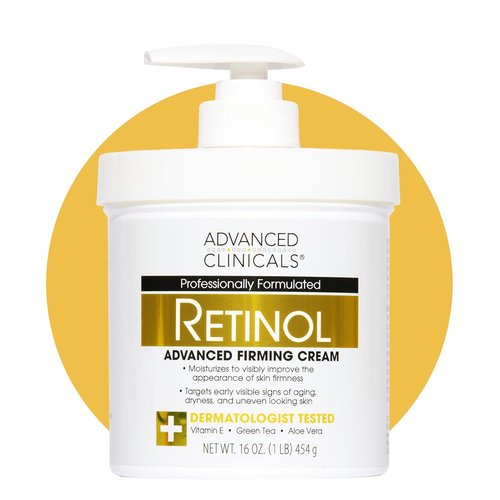 Advanced Clinicals Retinol Body Lotion - Anti-Aging Moisturizer for Fine Lines & Wrinkles | 16 Ounce