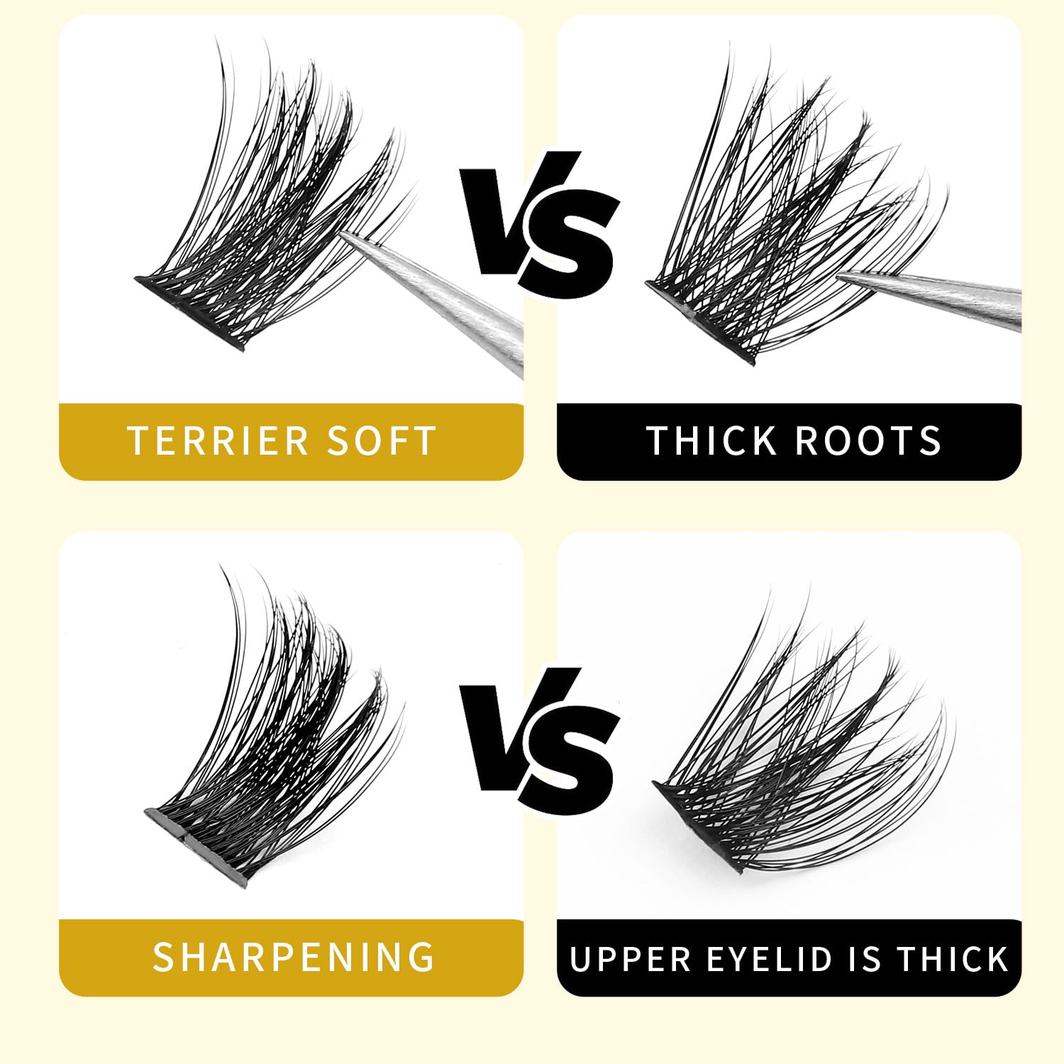 →VAYATOR Lashes Mixed Kit/False Lashes Lash Bond & Seal Kit Multiple styles To Choose 8-20mm Mix D Curl/DD Curl Makeup Cluster Grafting Eyelashes Individual Extension (DD Curl-18mm)
