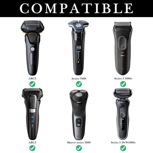 Linkidea Generic Hard Shell Travel Case for Electric Shavers, Storage Bag Compatible with Philips Norelco 2400 Series, Shaving Accessories Organizer for Daily Use (Black)