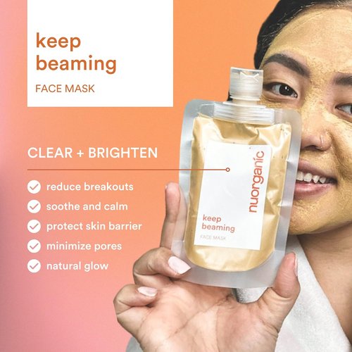 Nuorganic Turmeric Face Mask - Soothing & Acne Clearing Formula | Airtight Tube for Freshness Up to 12 Months