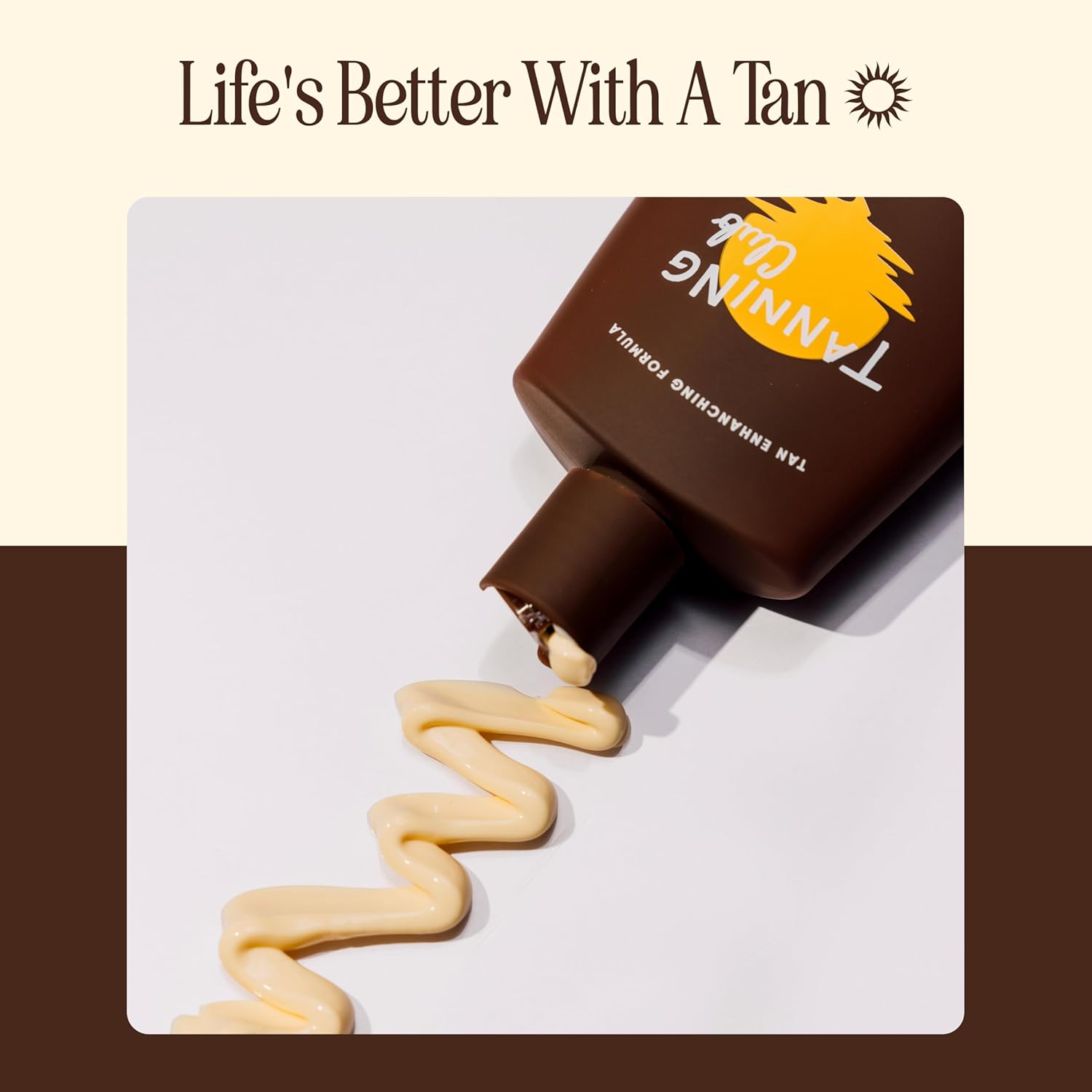 Tanning Club Tanning Lotion SPF 8 - Hydrating Formula with Beta-Carotene & Aloe - Water Resistant (150 ml)