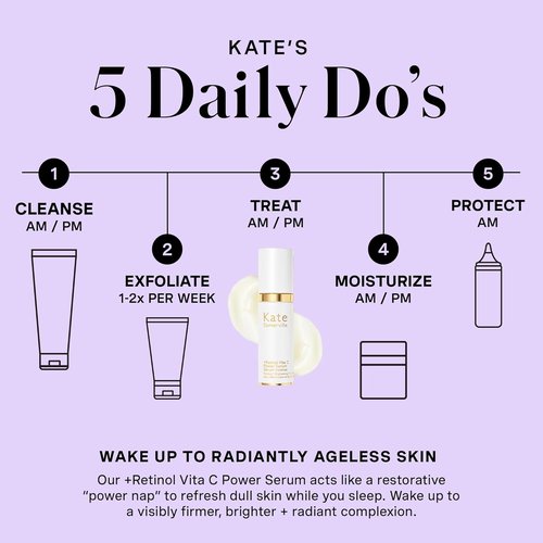 Kate Somerville Retinol Vita C Power Serum - Clinically Proven Anti-Aging Treatment for Brightening & Smoothing, 1 Fl Oz
