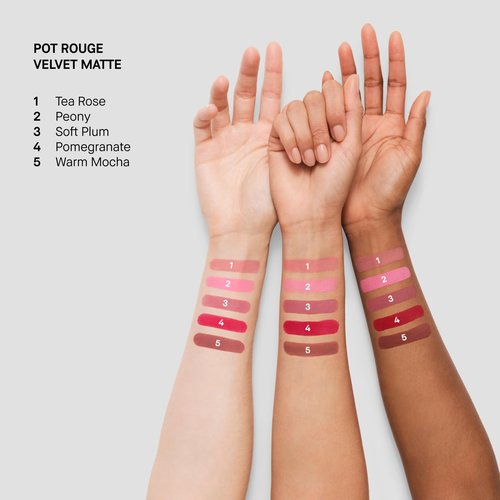 Bobbi Brown Pot Rouge Velvet Matte | Whipped Cream-to-Powder Blush for Blur Effect | 2-in-1 for Cheeks & Lips, 0.3 Ounce, Pomegranate