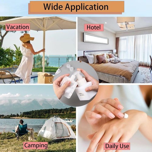 crayfomo 30 Pcs Travel Pouches for Toiletries,Portable Travel Fluid Makeup Packing Bag Squeeze Pouches Refillable Clear Travel Containers for Shampoo Conditioner Lotion Soap Liquids (30ml)