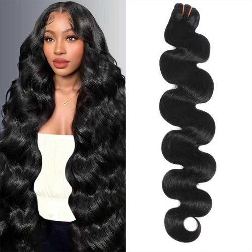 16A Raw Body Wave Bundles Human Hair 100% Human Hair Bundles,Triple Lifespan Virgin Remy Hair Extensions,Keep Texture Silky Soft After Multiple Washes (Body Wave 1 Bundle, 16 Inch)