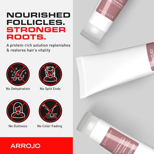 Arrojo Hair Repair Treatment | 5.1 Fl Oz Cruelty-Free Conditioner Mask with Keratin & Oils for Damaged Hair