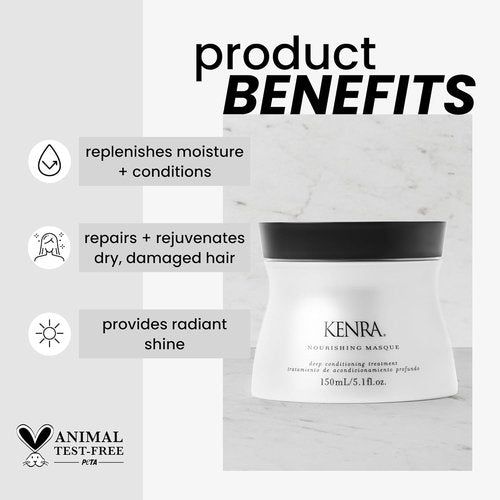 Kenra Nourishing Masque - Deep Conditioning Treatment for Dry, Damaged Hair | Replenishes Moisture & Shine