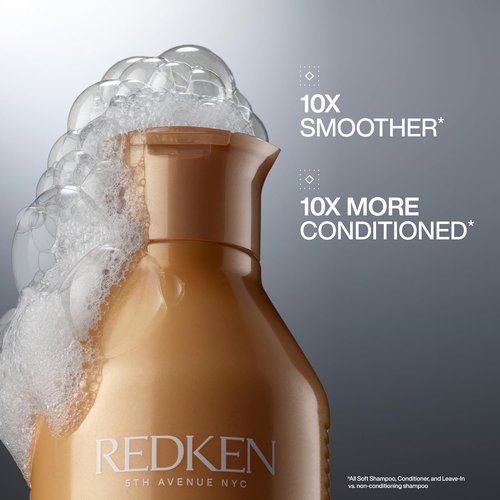 Redken All Soft Shampoo - Moisturizes & Hydrates Dry Hair | Gentle Cleansing with Argan Oil