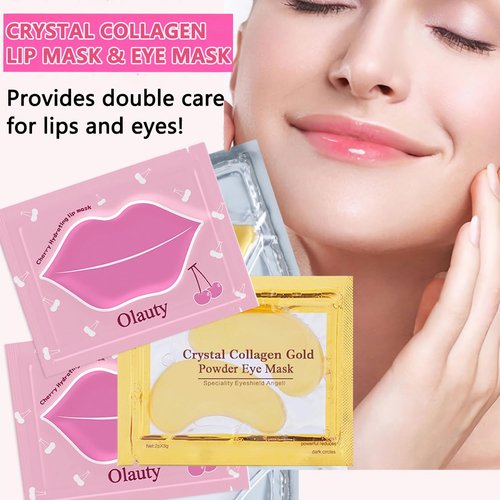 30 Pairs Lip Mask & Eye Mask,Under Eye Patches for Puffy Eyes,Moisturizing Lip Masks,Reducing Fine Lines,Anti Wrinkle Patches for Lip,Valentines Day Gifts,Party Favors,Bulk Gifts,Galentines Gifts