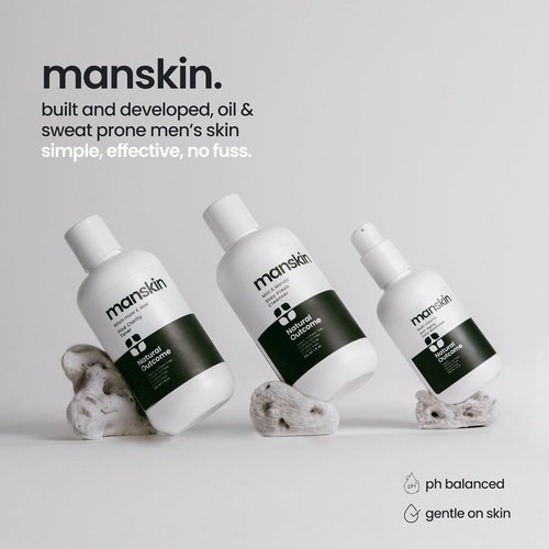 Natural Outcome Men's Face Wash - Cleansing Gel with Mint & Marula Oil | Sulfate-Free 8 oz