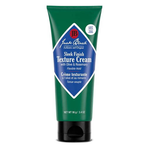 Jack Black Sleek Finish Texture Cream - 3.4 Oz Hair Styling Cream for Men & Women | Fragrance-Free Texturizer for Coarse, Thick, or Wavy Hair