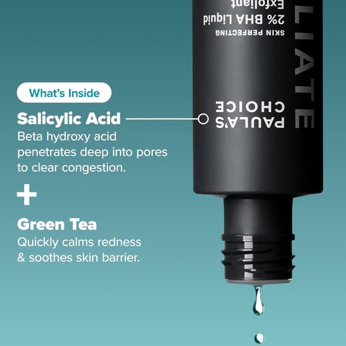 Paula's Choice SKIN PERFECTING 2% BHA Liquid Exfoliant - Salicylic Acid Facial Exfoliator & Pore Toner Set | Travel Size 1oz