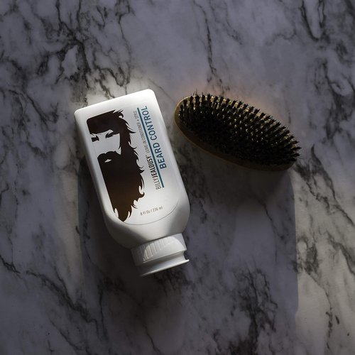 Billy Jealousy Original Beard Control Leave In Beard Conditioner for Men with Aloe Leaf Juice and Jojoba Seed Oil, Softens Hair and Skin, Light Hold with Matte Finish, 8 Fl Oz