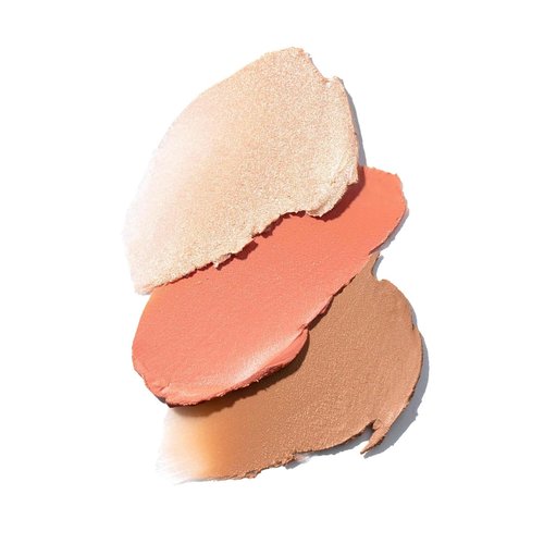 Lune+Aster Creamy Cheek Trio - Ultra-Blendable Bronzer, Blush & Highlighter Palette | All-In-One Set