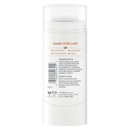 Dove Deodorant Stick - Sparkling Vanilla Scent | 72-Hour Odor Protection, Aluminum-Free, 2.4 oz