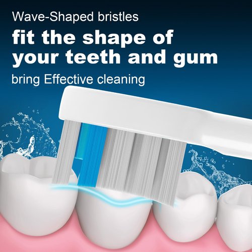 FitMount 6 Pack Toothbrush Replacement Heads Compatible with WaterPik Sonic Fusion 2.0, FitMount Flossing Brush Head Fit for Water-Pic SF-01W SF-02W and 2.0 SF-03 SF-04