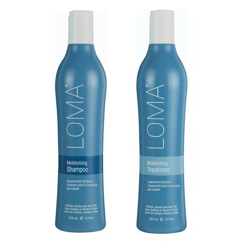 Loma Hair Care Moisturizing Shampoo & Treatment Duo | Nourishing Hydration for All Hair Types
