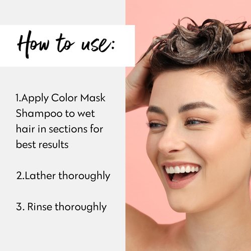 FOUR REASONS Chocolate Hair Color Shampoo - Sulfate-Free, Vegan Color Depositing Formula | 8.45 Fl Oz