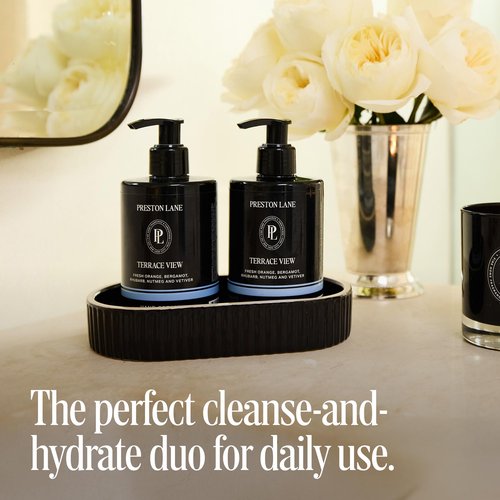 Preston Lane Hand Soap & Lotion Set, Mayfair Scent – Hydrating Hand Wash and Moisturizing Hand Cream Duo | Clean Ingredients, Vegan & Cruelty Free Bathroom and Kitchen Essentials Gift Set