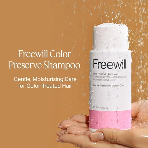 Freewill Color Preserve Shampoo - Gentle, Moisturizing Formula for Color-Treated Hair | 8.5 oz