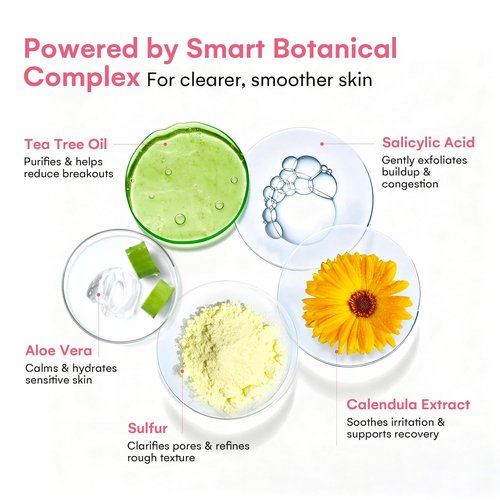 BellamiLuxx Body Acne Soap Bar: Antibacterial Bar for Butt, Thighs, Back, Body Acne, Folliculitis & Fungal Prone Skin - Tea Tree Oil, Sulfur & Salicylic Acid Soap - Reduce Bumps, Clogged Pores