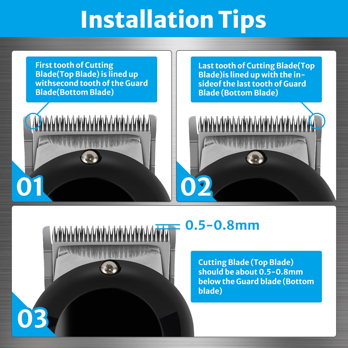 Wahl Clipper Blades Replacement - High-Quality Blade Compatible | 1 Pack